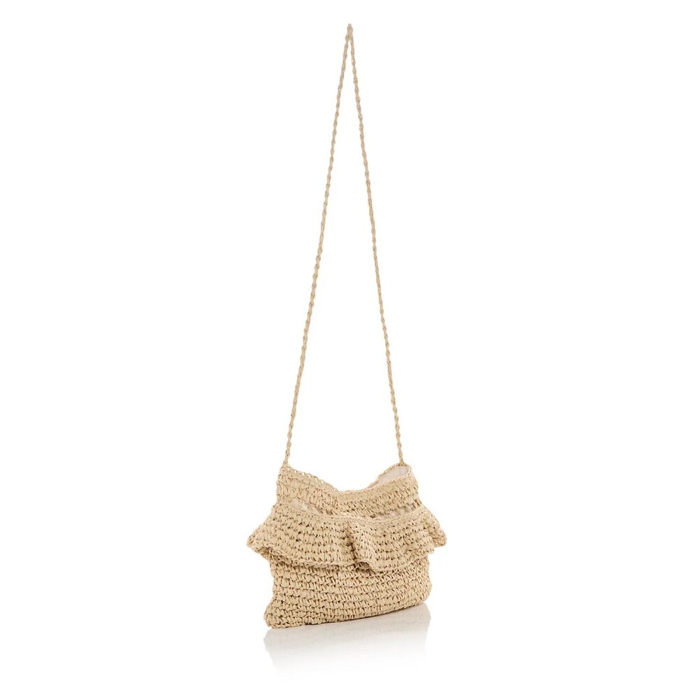 Aqua Gypsy Raffia Clutch - Natural - Picture 3 of 9